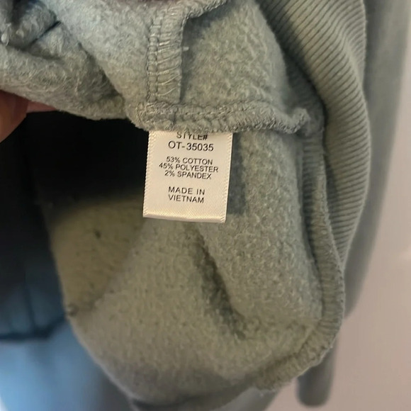 Zenana light blue oversized sweatshirt with pockets - Picture 7 of 7